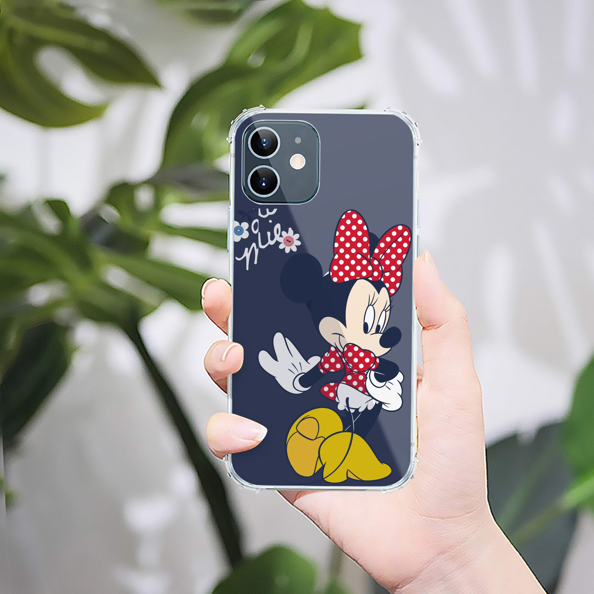 （画像用） ミッキーマウス Mickey Mouse 【iPhone 12シリーズ対応】透明スマホケース（クリアソフトケース）